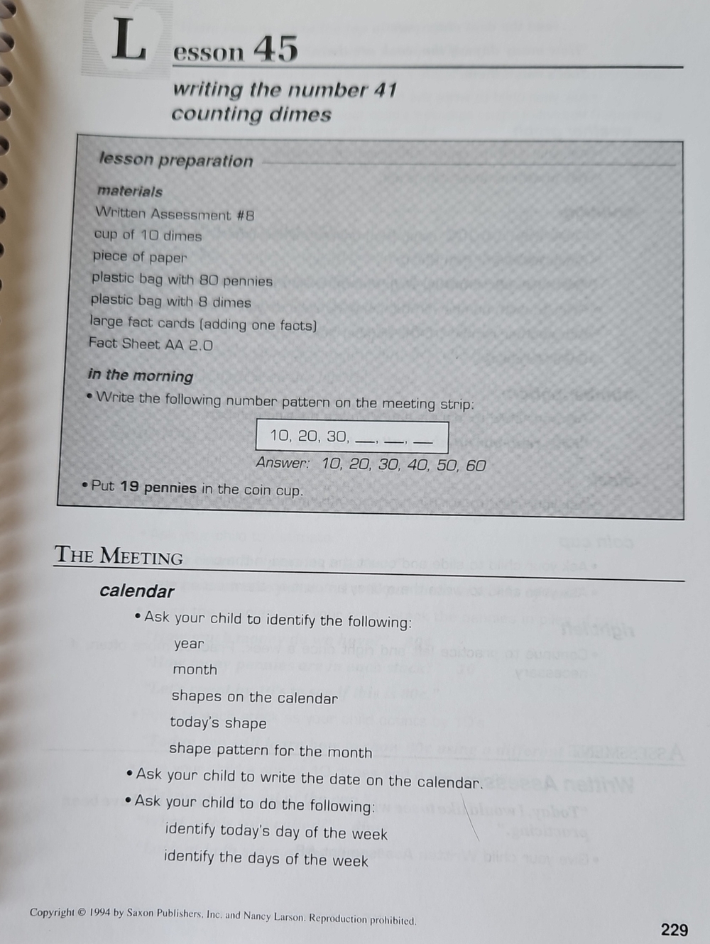Saxon Math 1 - Picture 5 of 9